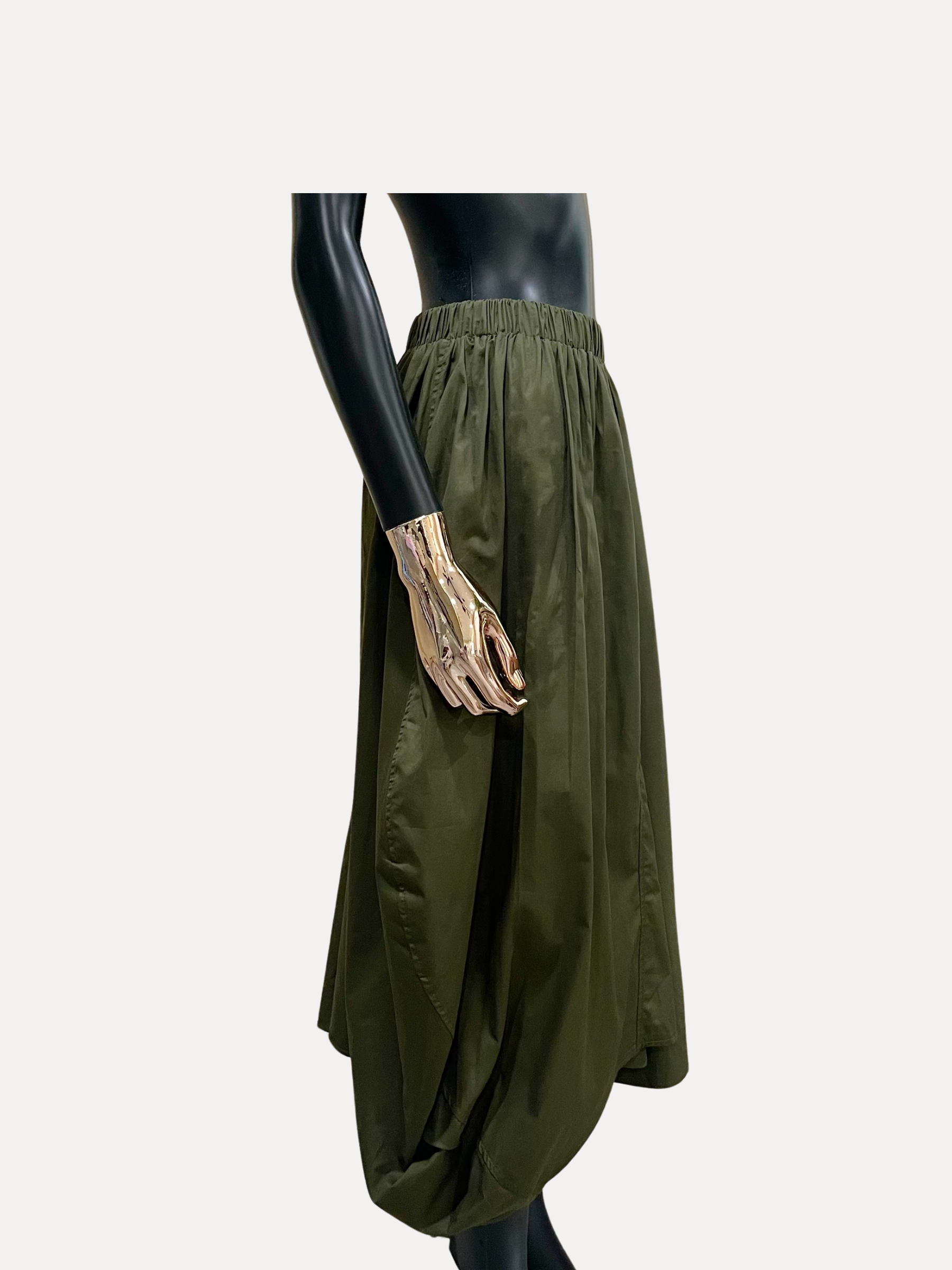 GOLDxTEAL stylish parachute skirt.