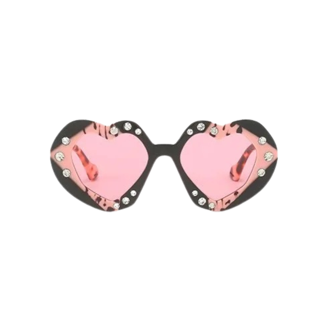 GOLDxTEAL pink sunglasses.