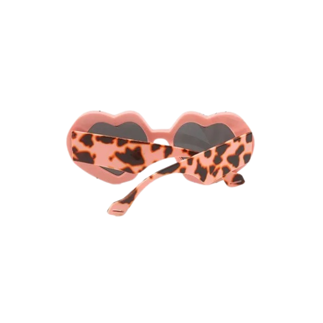 GOLDxTEAL pink and black sunglasses.
