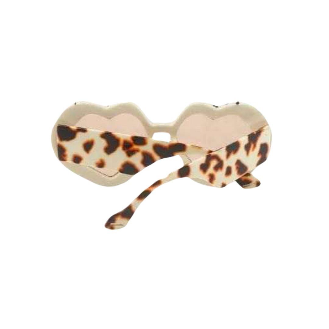 GOLDxTEAL beige and brown sunglasses.