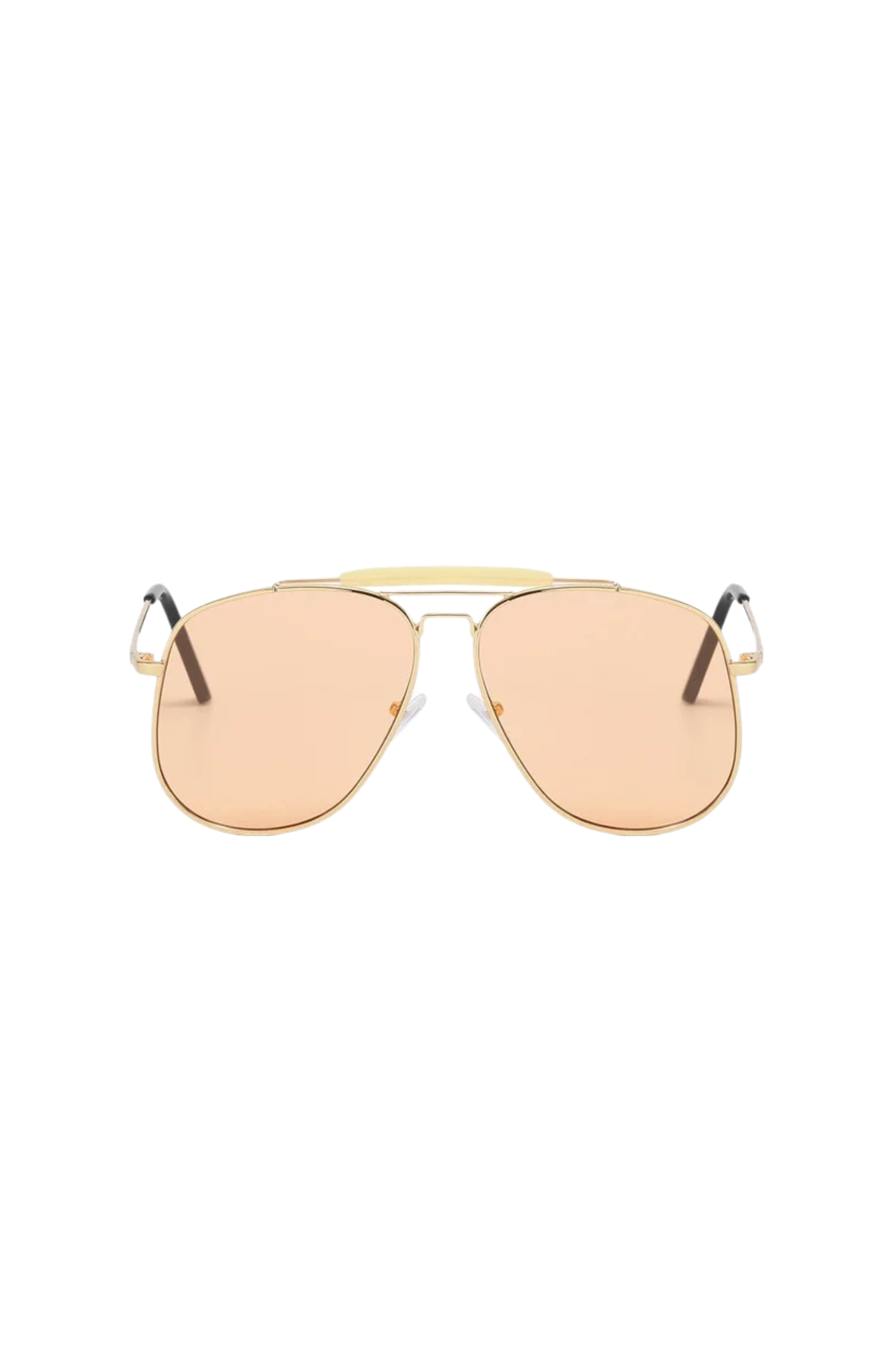 GOLDxTEAL chic aviator sunglasses.