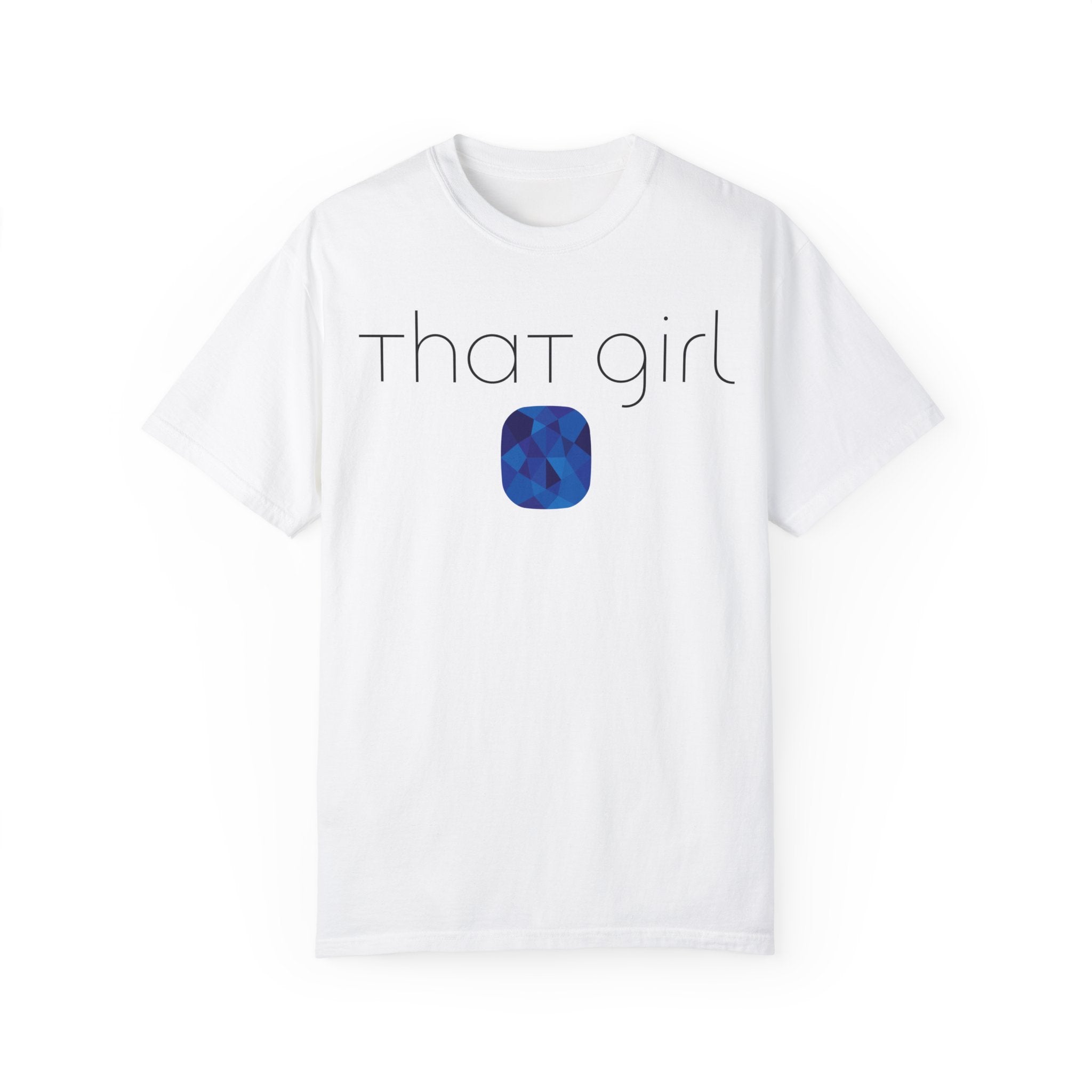 GOLDxTEAL That Girl T-shirt Sapphire birthstone.