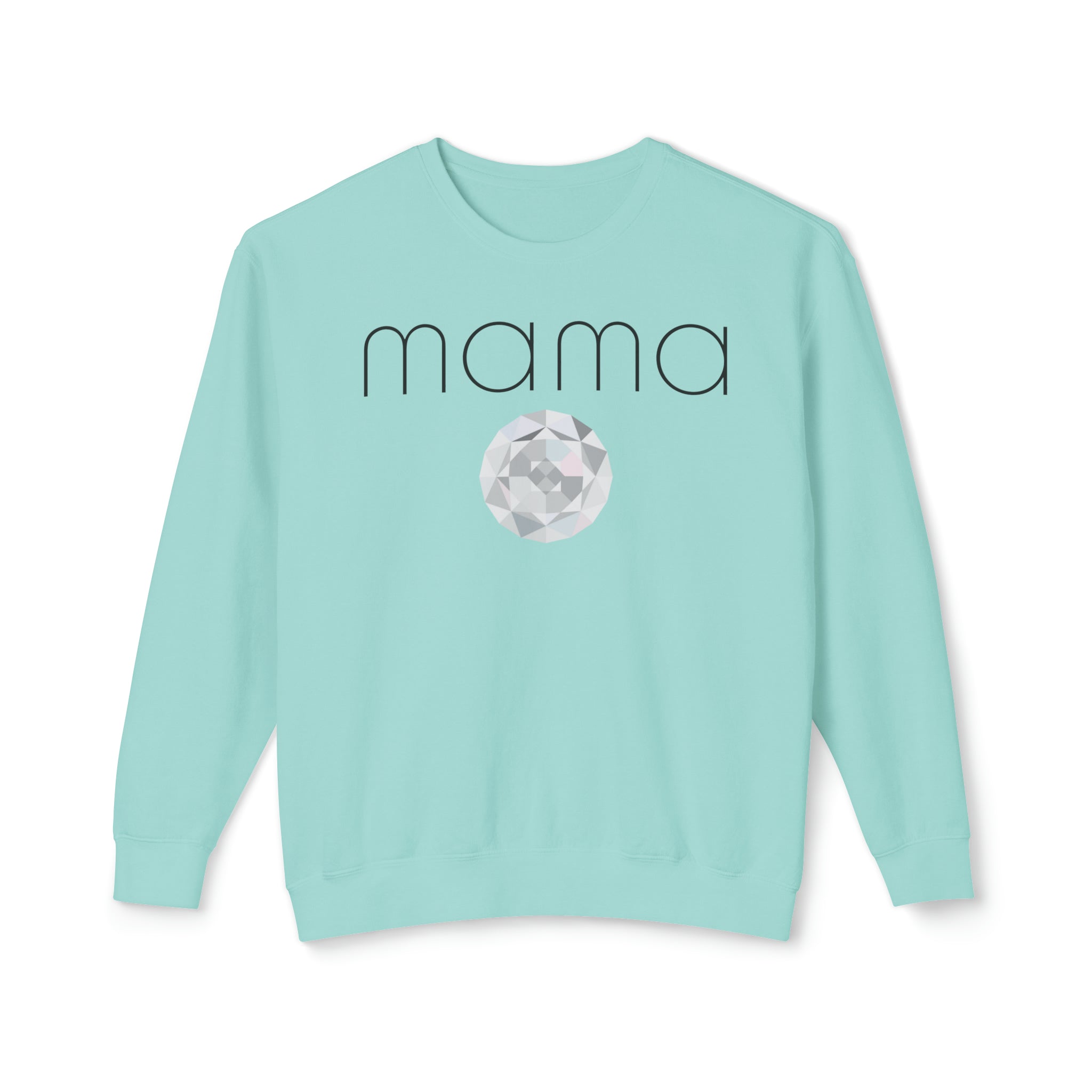GOLDxTEAL custom diamond graphic print mama sweatshirt.