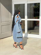 GOLDxTEAL stylish designer style denim jacket.