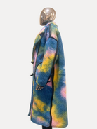 GOLDxTEAL gorgeous colorful teddy coat.