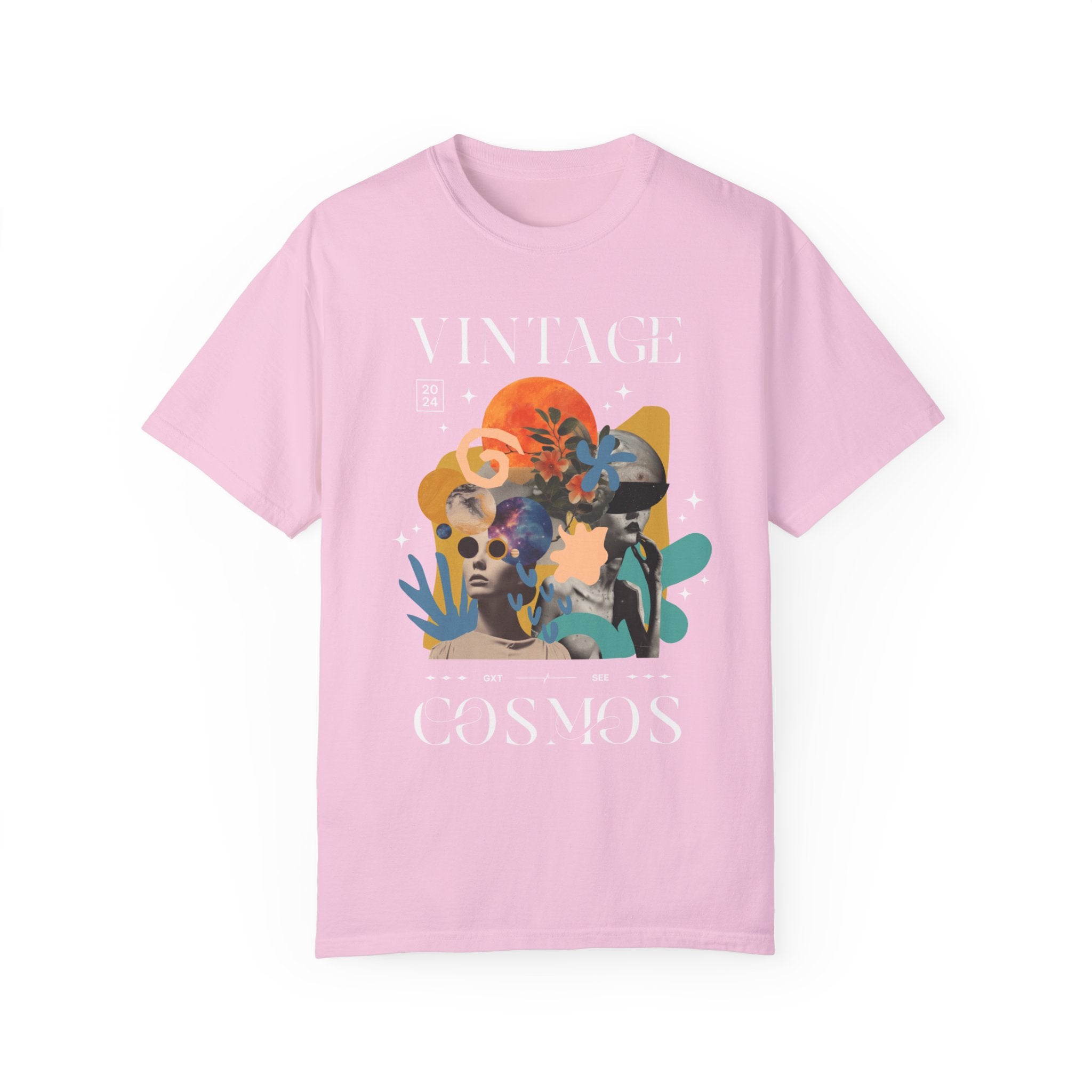 GOLDxTEAL Vintage Cosmos graphic t-shirt.