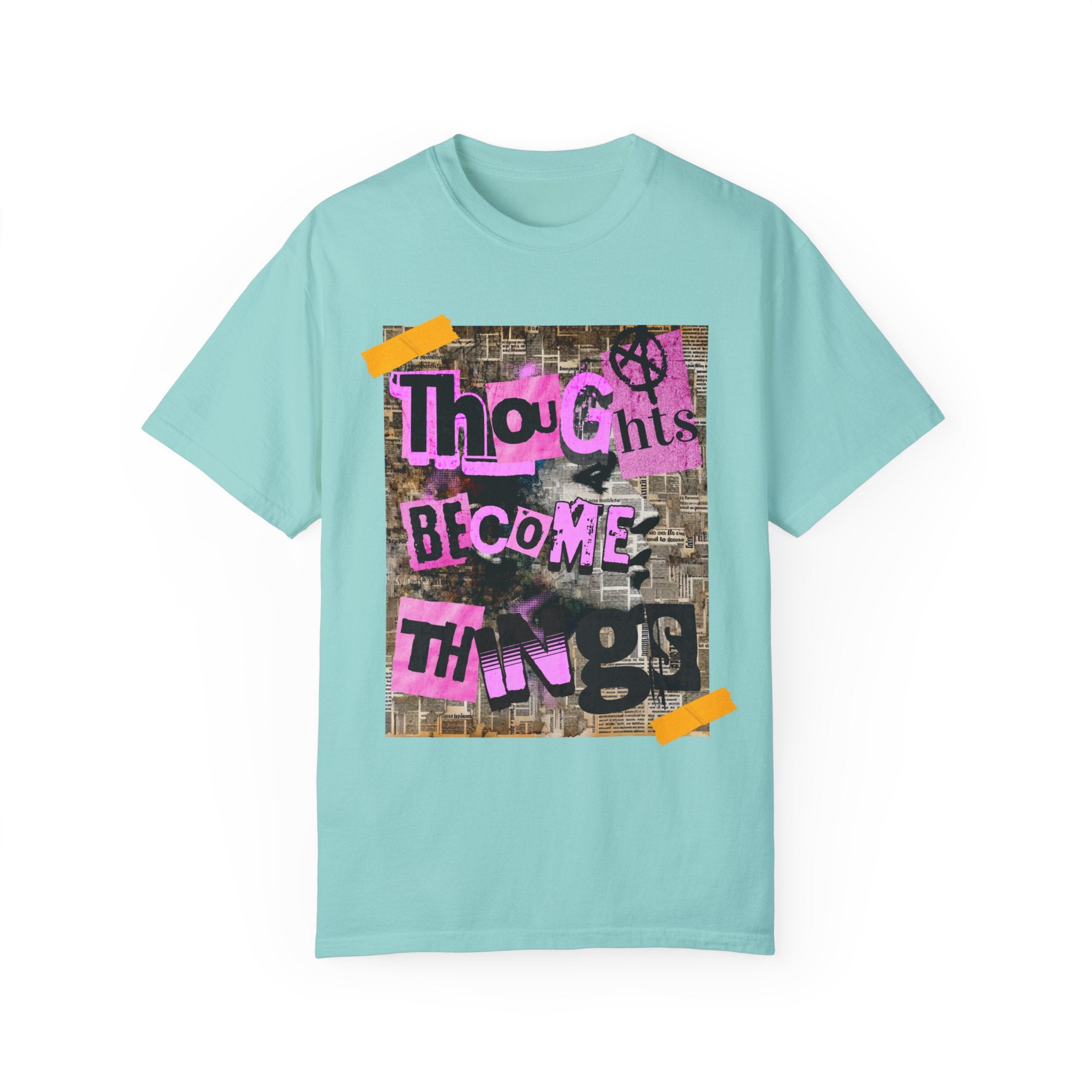 GOLDxTEAL exclusive Thoughts Become Things Graphic T-shirt.