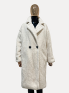 GOLDxTEAL stylish mid length teddy coat.