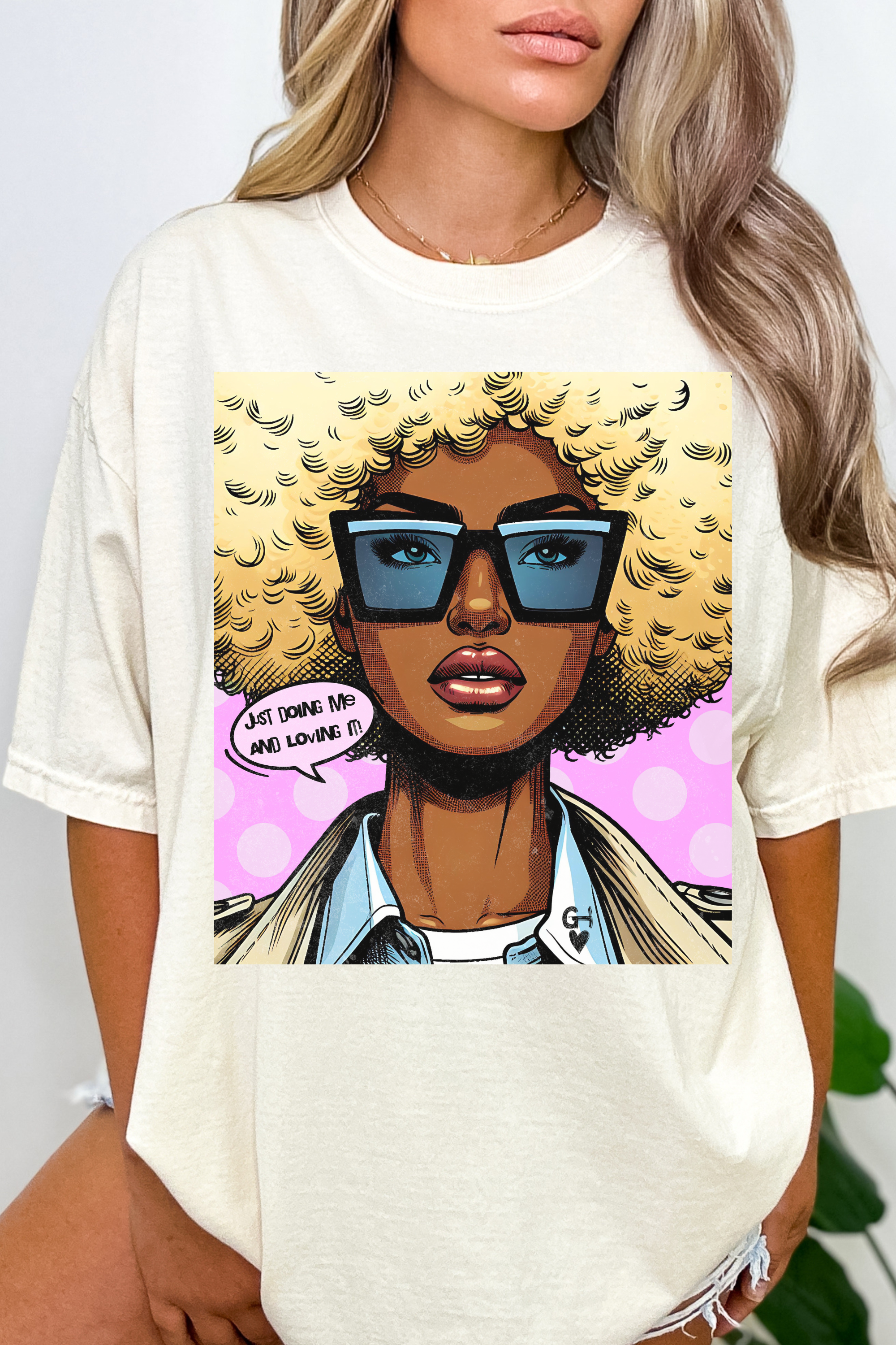 GOLDxTEAL's exclusive  stylish comic cartoon graphic T-shirt.