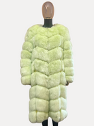 GOLDxTEAL stylish faux fur coat.