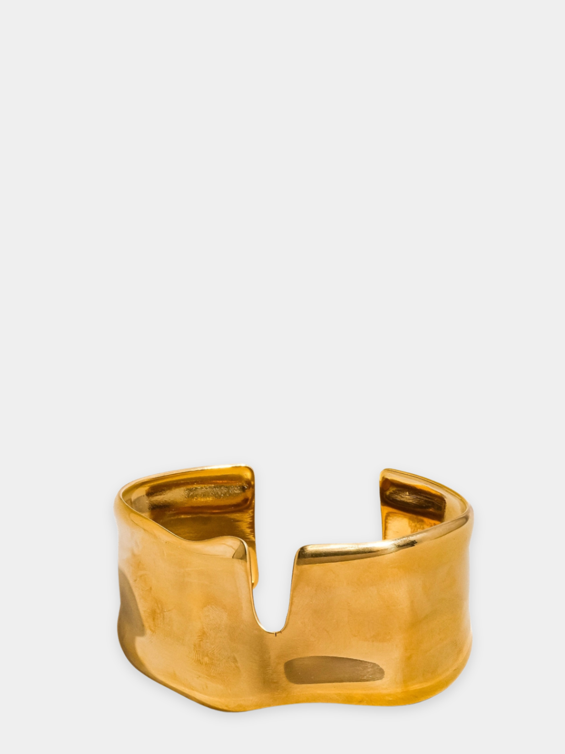 GOLDxTEAL chic 18k gold plated cuff bangle.