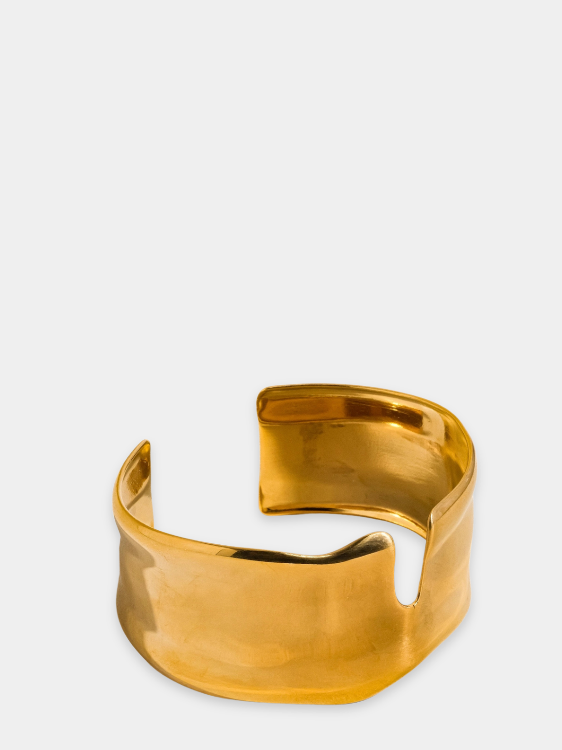 GOLDxTEAL chic 18k gold plated cuff bangle.