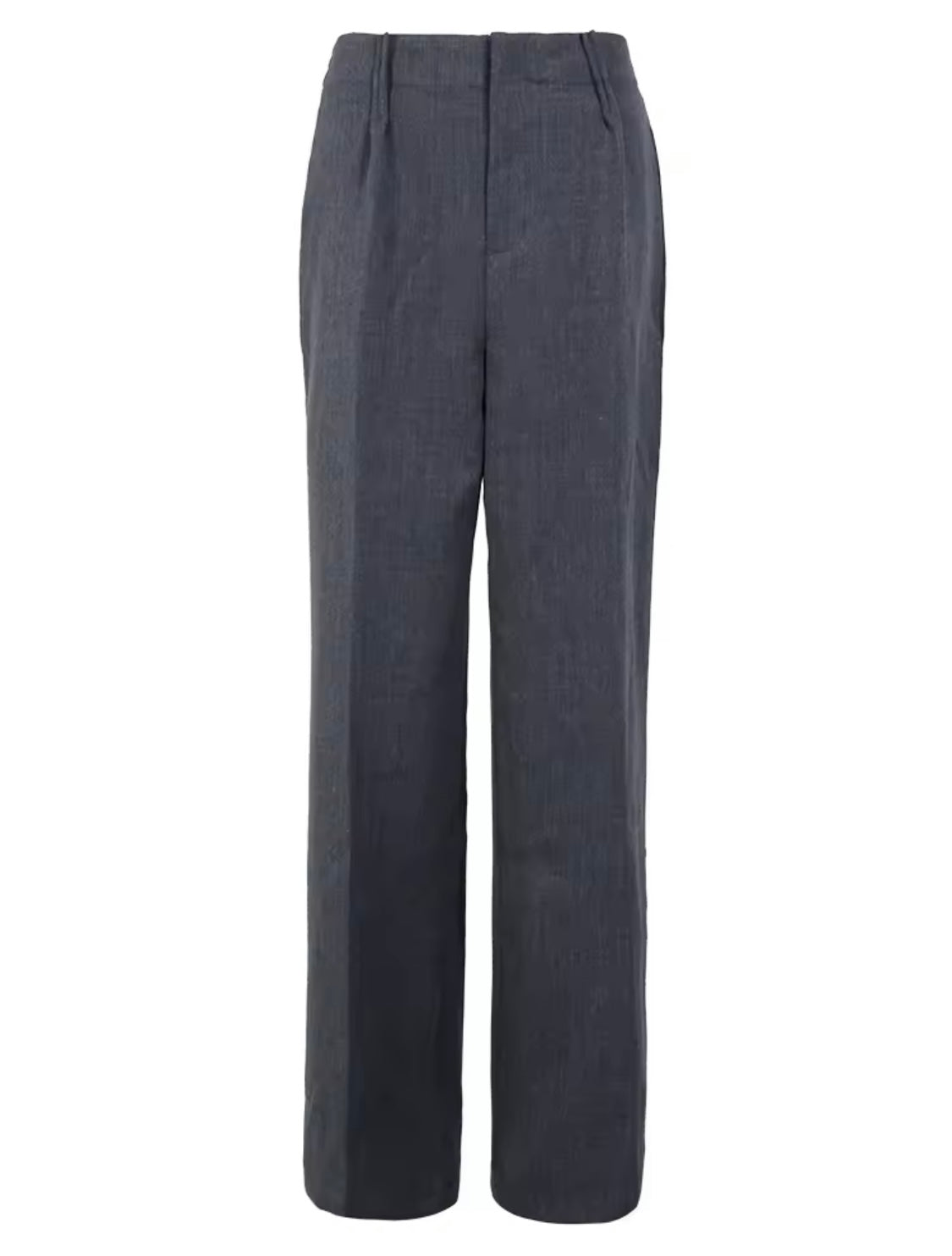 GOLDxTEAL chic gray pleated pant set for women.