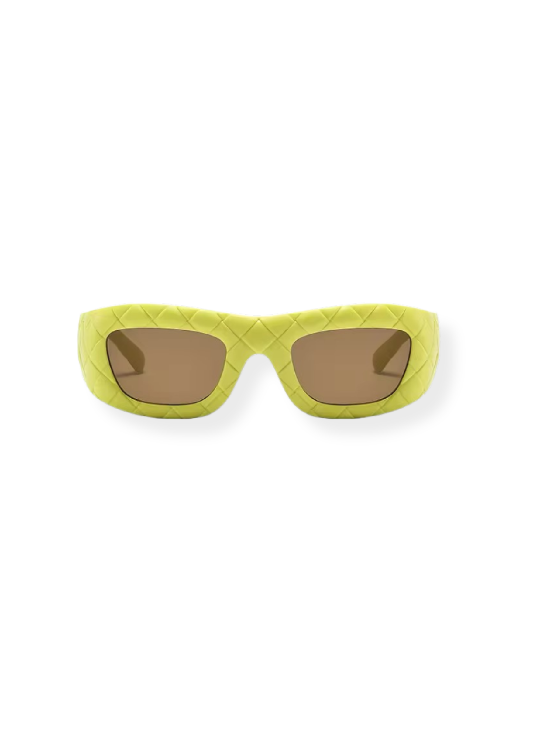 GOLDxTEAL chic lattice frame sunglasses.
