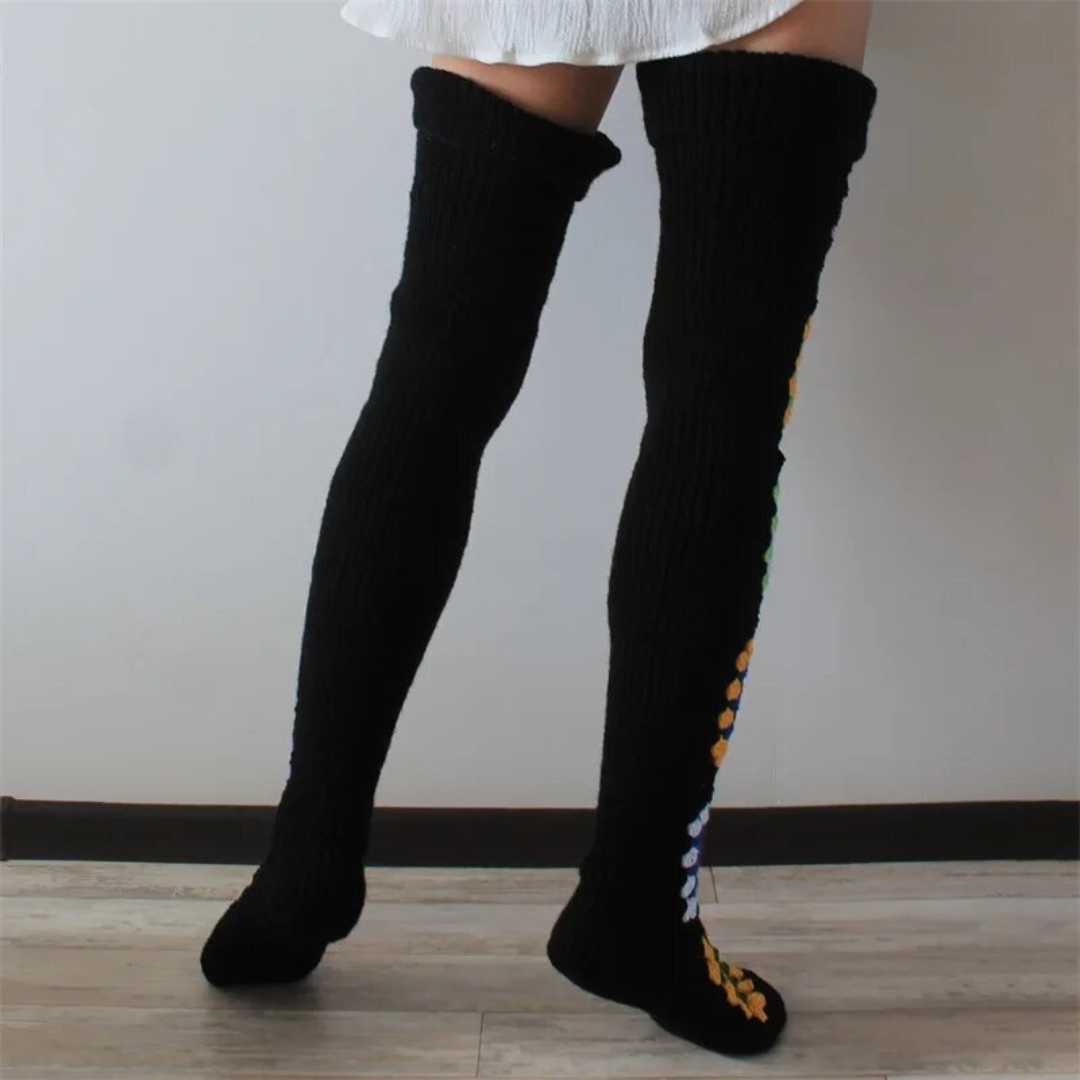 Patches Sweater Socks