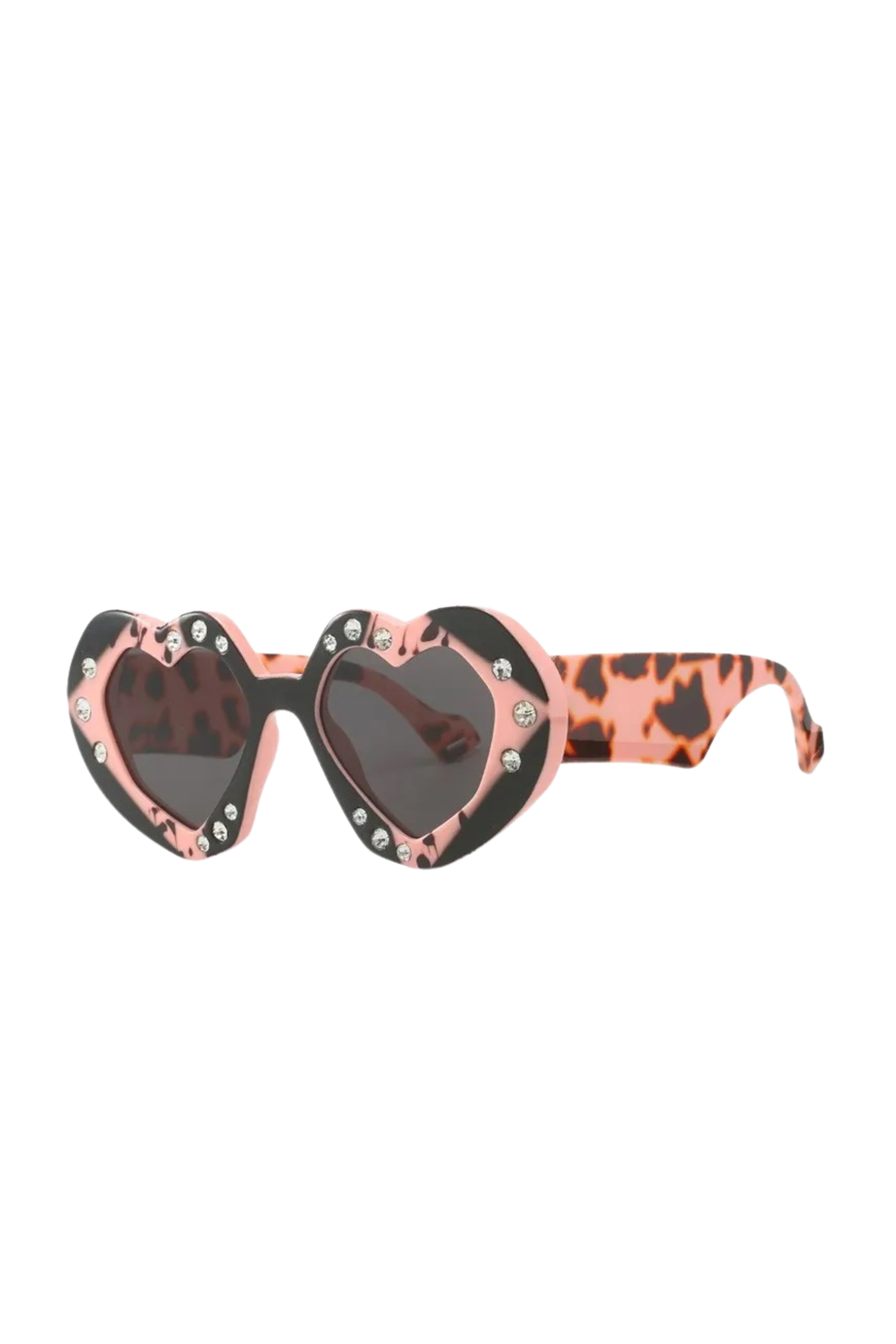 GOLDxTEAL pink and black sunglasses.