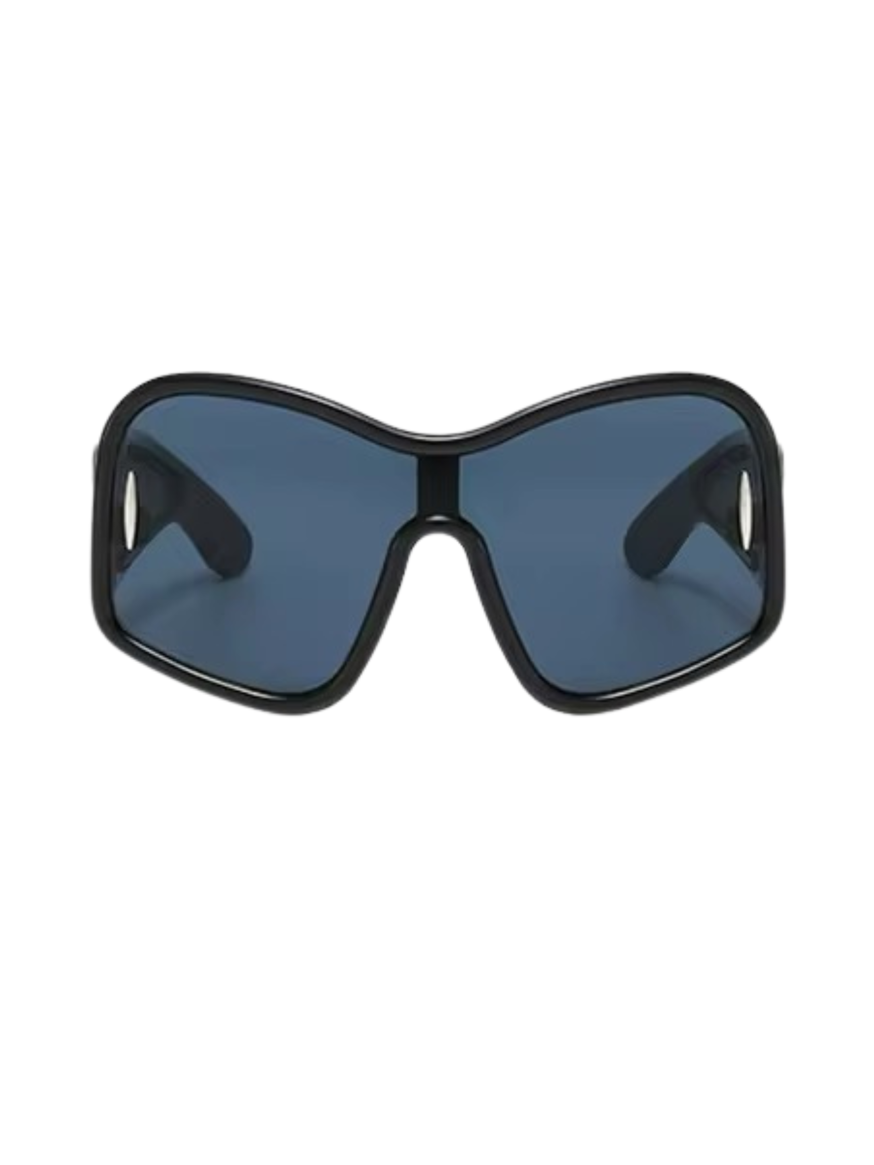 GOLDxTEAL black oversized fashion sunglasses.