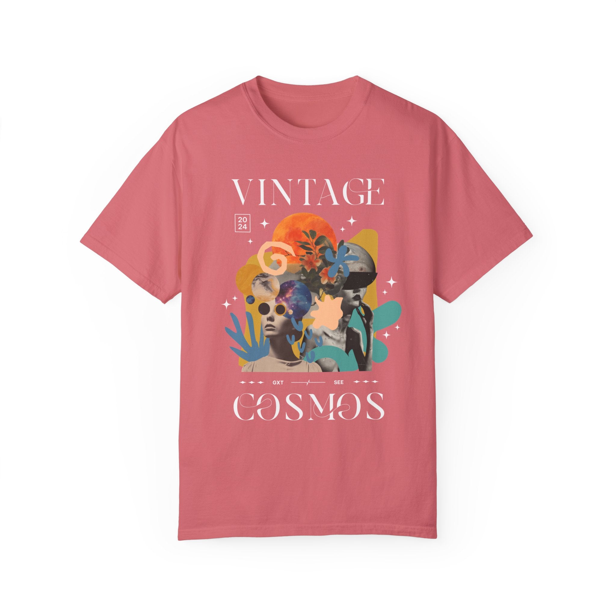 GOLDxTEAL Vintage Cosmos graphic t-shirt.