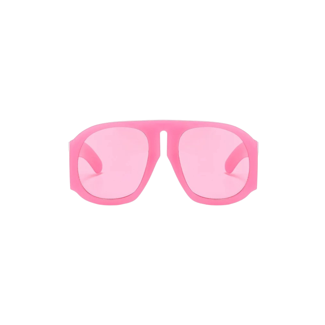 GOLDxTEAL  modern oversized pink sunglasses