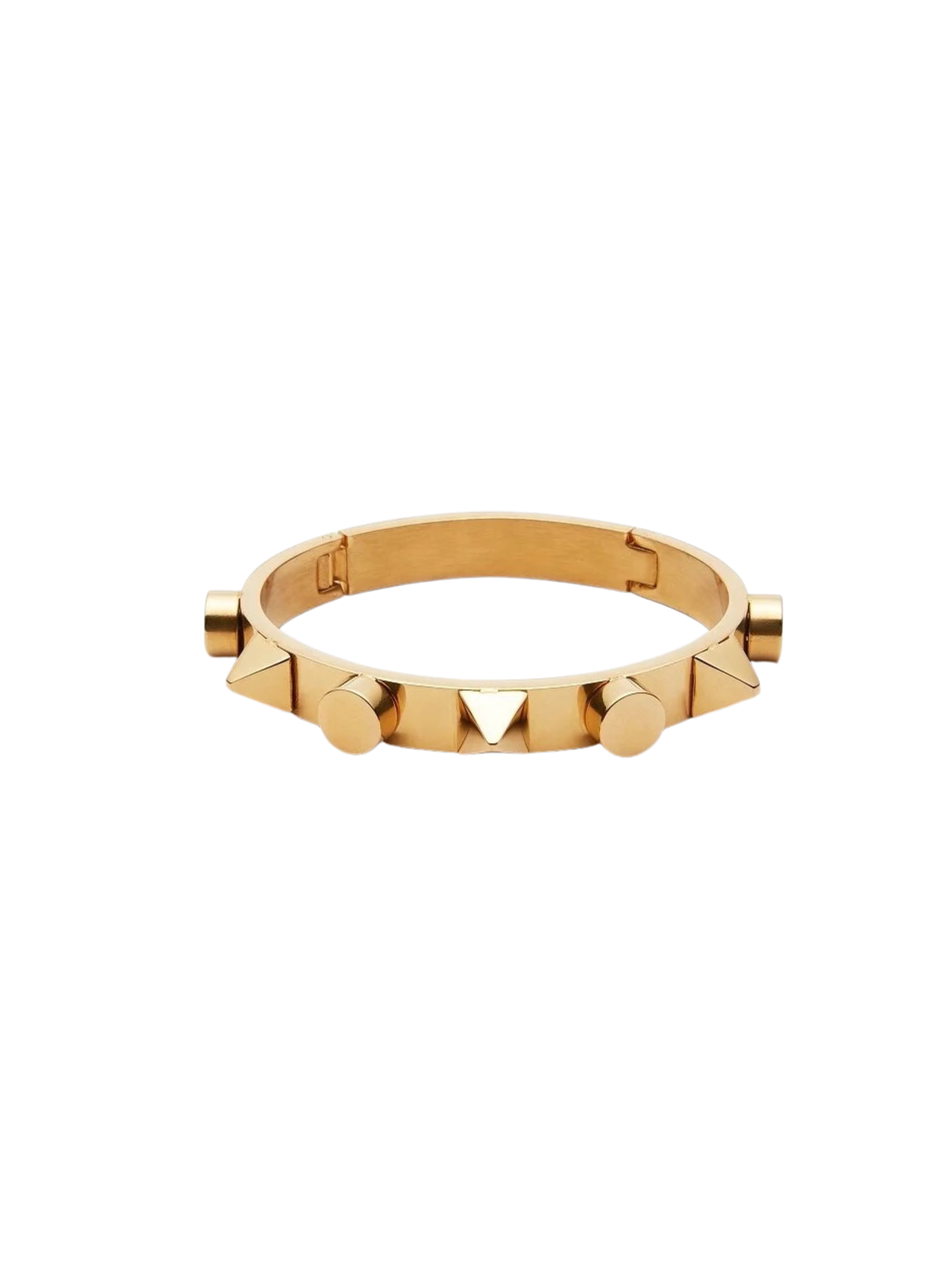 GOLDxTEAL studded gold bracelet.